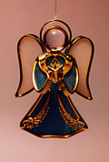 Angel  Ornament in Aqua