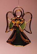 Angel Ornament in Green