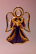 Angel Ornament in Purple